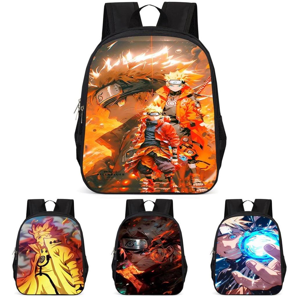Naruto 15-inch Large Capacity Backpack Lightweight Oxford Cloth School Bag For Kids