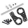 TRZX Carbon Fiber Rear Shock Damper Mount Upgrade Parts for Tamiya 112 Scale Lunchbox RC Cars (57409)