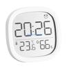 Digital Thermometers Hygrometer with LCD Screen Date Display Battery Operated Alarm Clock for Home and Office D57B