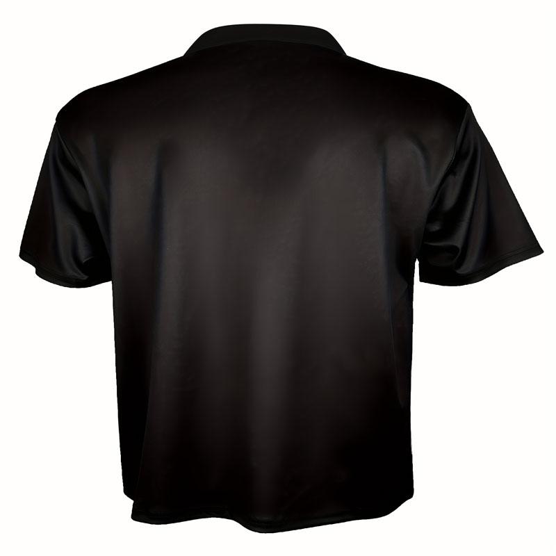 Sommar Utomhus Bekväm Casual Herr 3D-tryckt Kortärmad Modepolo med Dragkedja