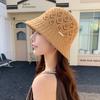 Taizhou Wenling hat women's spring and summer hollow breathable bucket hat sweet and cute sunscreen face small visor