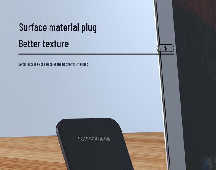 Foldable 15W Wireless Charger Stand for Apple Phone - Desktop Fast Charger