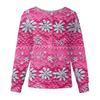 Women's Casual Fashion Long-Sleeve Single-Breasted Christmas Print Jacket