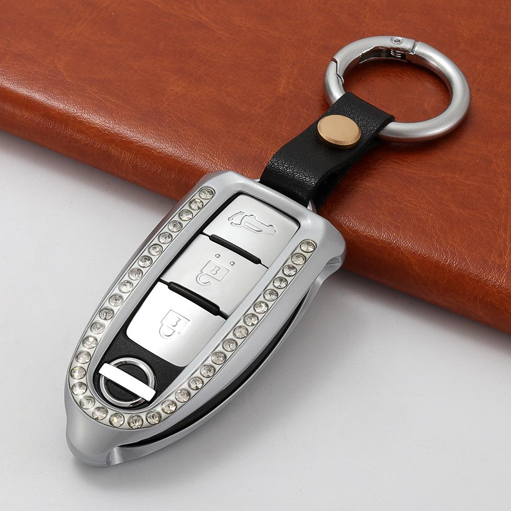 High-End Metall Autoschlüsselhülle für 21 Modelle: Sylphy, Teana, Qashqqai, Tiida