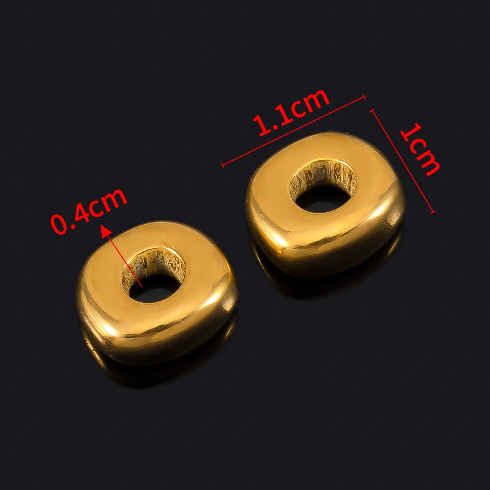 5pcs Stainless Steel Big Hole Heart Charms Pendants for DIY Jewelry Findings Women Necklace Bracelets Supplies Earrings Making