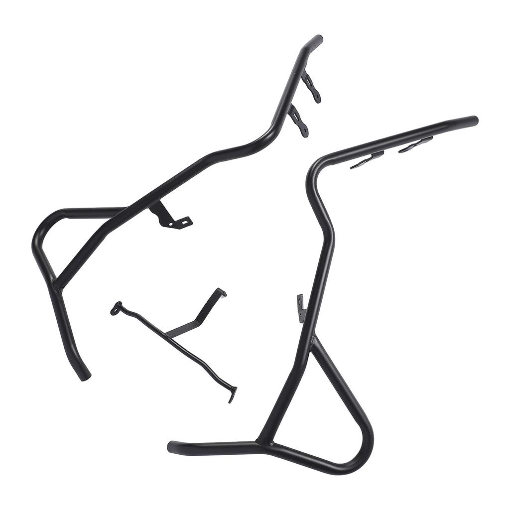 Motorcycle Highway Engine Guard Crash Bar 24mm Black Stainless Steel Bumper Protector Crash Bar for