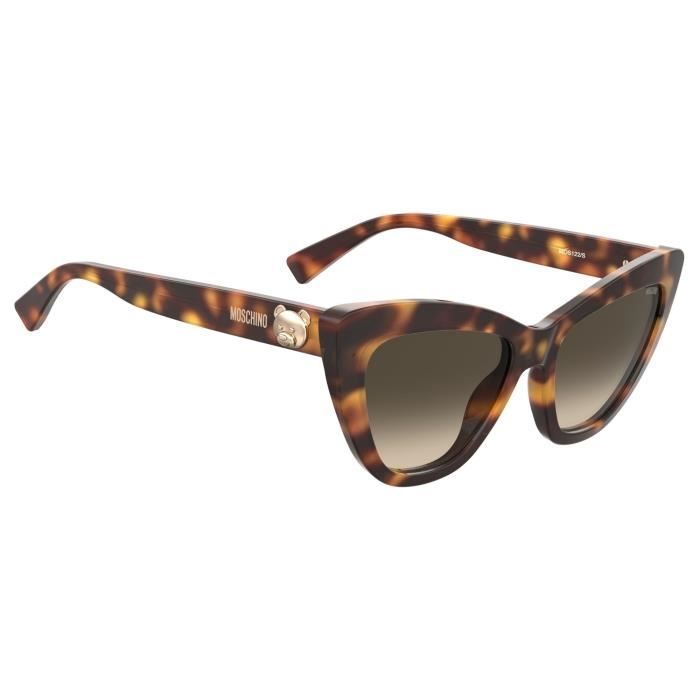 Lunettes de soleil - MOSCHINO - MOS122/S - Acétate - Papillon - Havana/Brown Shaded