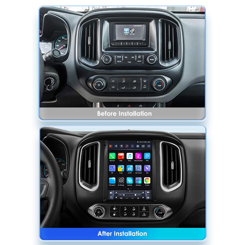 Hizpo 9.7inch For Tesla Style Car Radio for Chevrolet Colorado 2014 - 2019 GMC Canyon Android Auto 4G Wireless Carplay DSP Multimedia Player 2Din