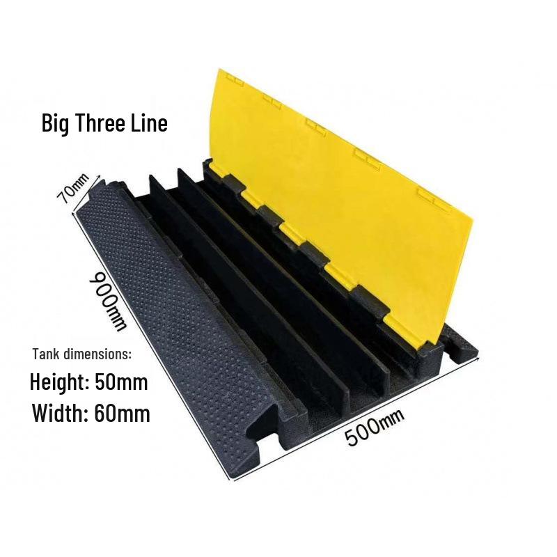 Indoor/Outdoor Cable Protection Rubber Trunking Speed Bump