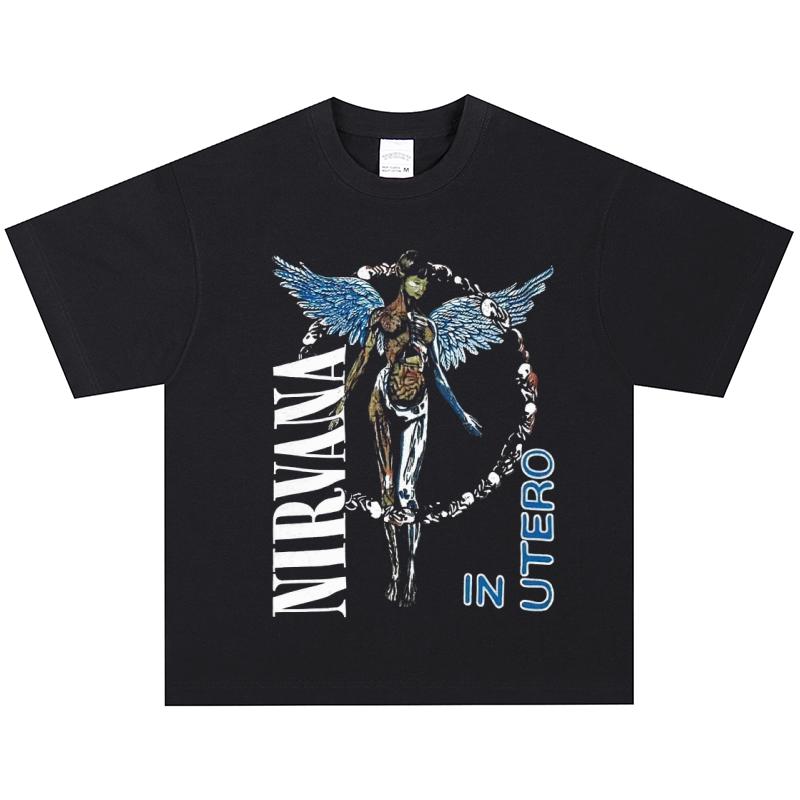 Nirvana T-Shirt, Soft Fabric Casual Daily Wear XL