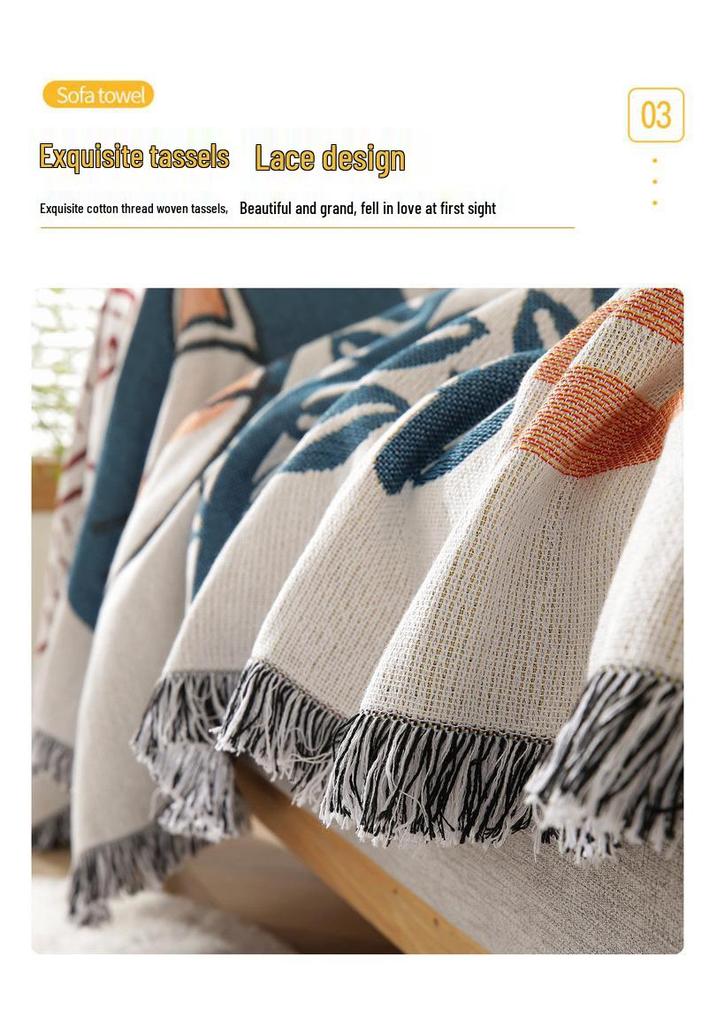 All-Season Universal Knitted Sofa Cover for Single or Three-Person Sofa