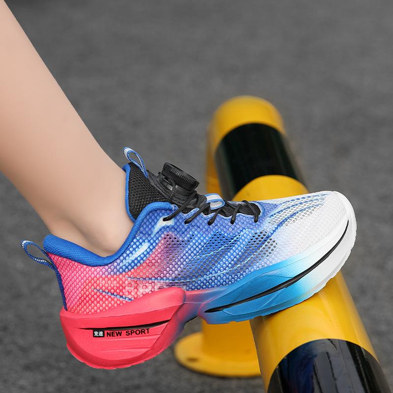 Boys' Shoes 2025 Spring and Summer New Middle-aged and Older Children's Sports Running Shoes Mesh Breathable and Lightweight Professional Running Sh