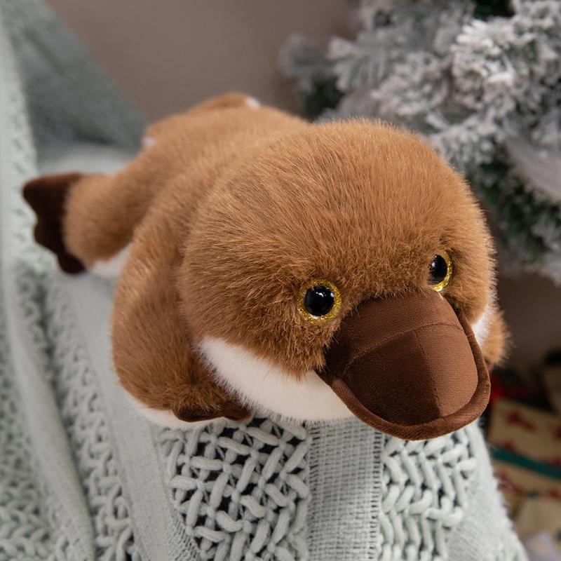 New Simulation Prone Position Platypus Duckbill Penguin Plush Animals Toys Pillow Super Soft Dolls Birthday Gifts Home Decor