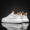 Breathable Summer Men'S Shoes Casual Sports Versatile Thick Sole Increase Shoe Board Shoes Men'S White Color Rubber Outsole