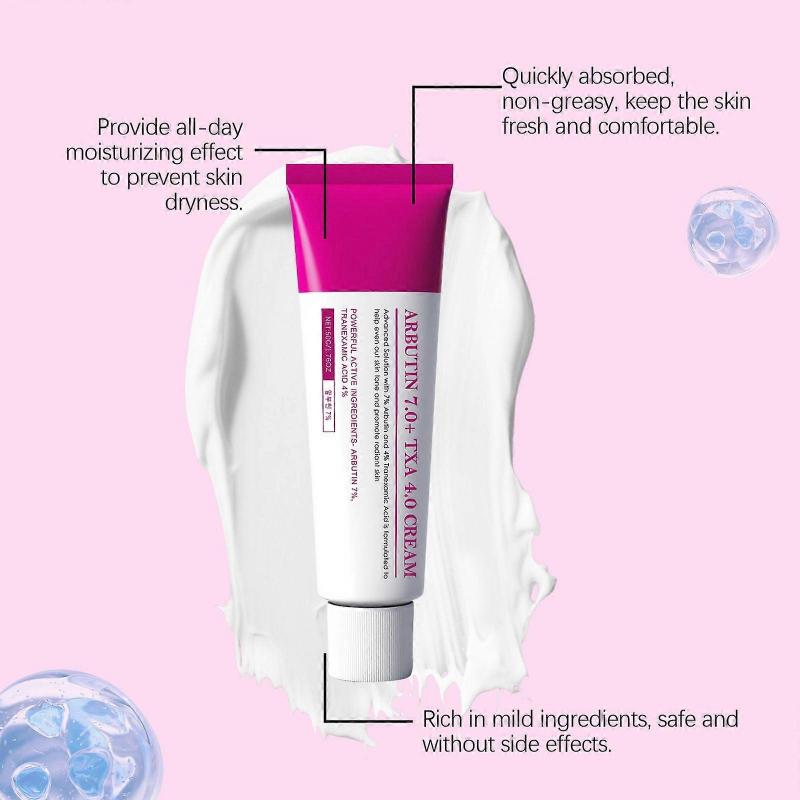 Arbutin 7% + Tranexamic Acid 4% Cream, Dark Spot Corrector, Skin Brightening Moisturiser, Anti Aging Hydrating Cream for Pigmentation, Freckles, Blemi