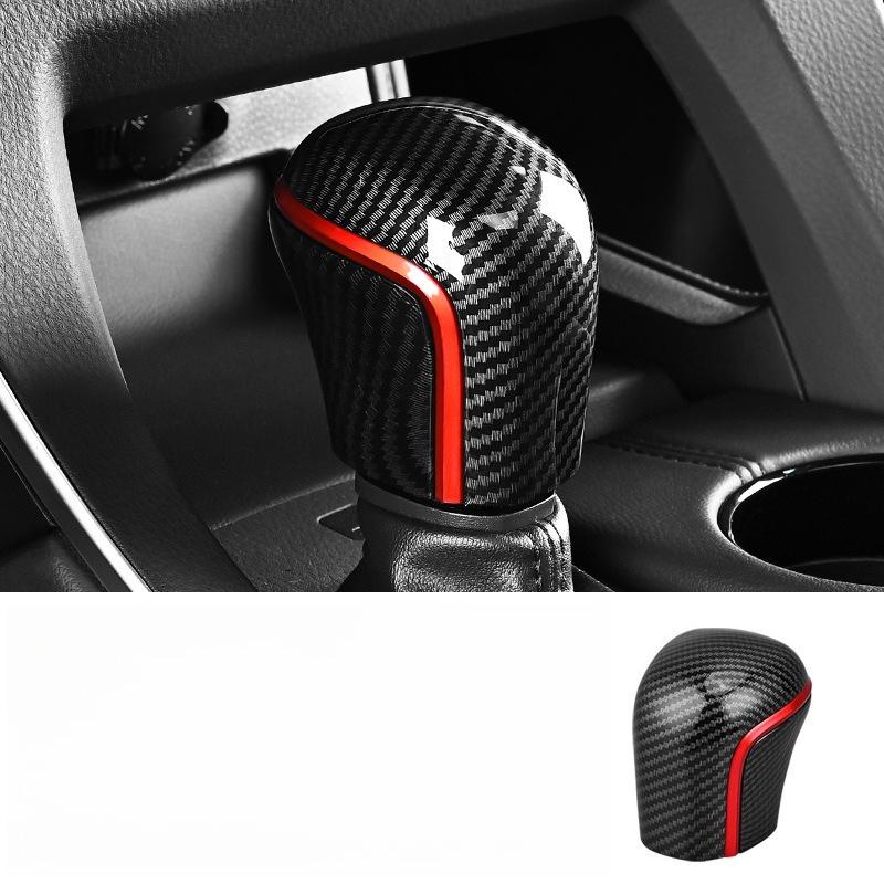 Carbon Fiber Car Gear Shift Lever Stick Head Knob Cover Car Accessories Trim for Corolla 2019-2025 Camry 2018-2025