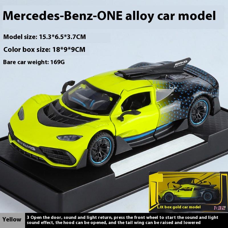 1/32 Mercedes Benz AMG ONE Supercar Alloy Die Cast Model Car Sound Light Children's Toy Car Holiday Gifts for Friend Present Kid