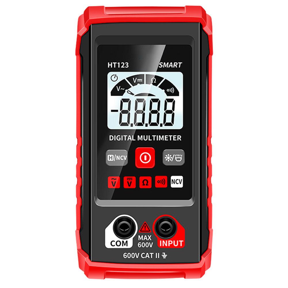 HT123 Smart Digital Multimeter AC/DC Voltage Resistance Continuity Measurement Tester NCV Multimeter with Backlight