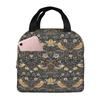 William Morris Strawberry Thief Insulated Lunch Bag for Women Children Portable Food Boxes Thermal Lunch Box Tote