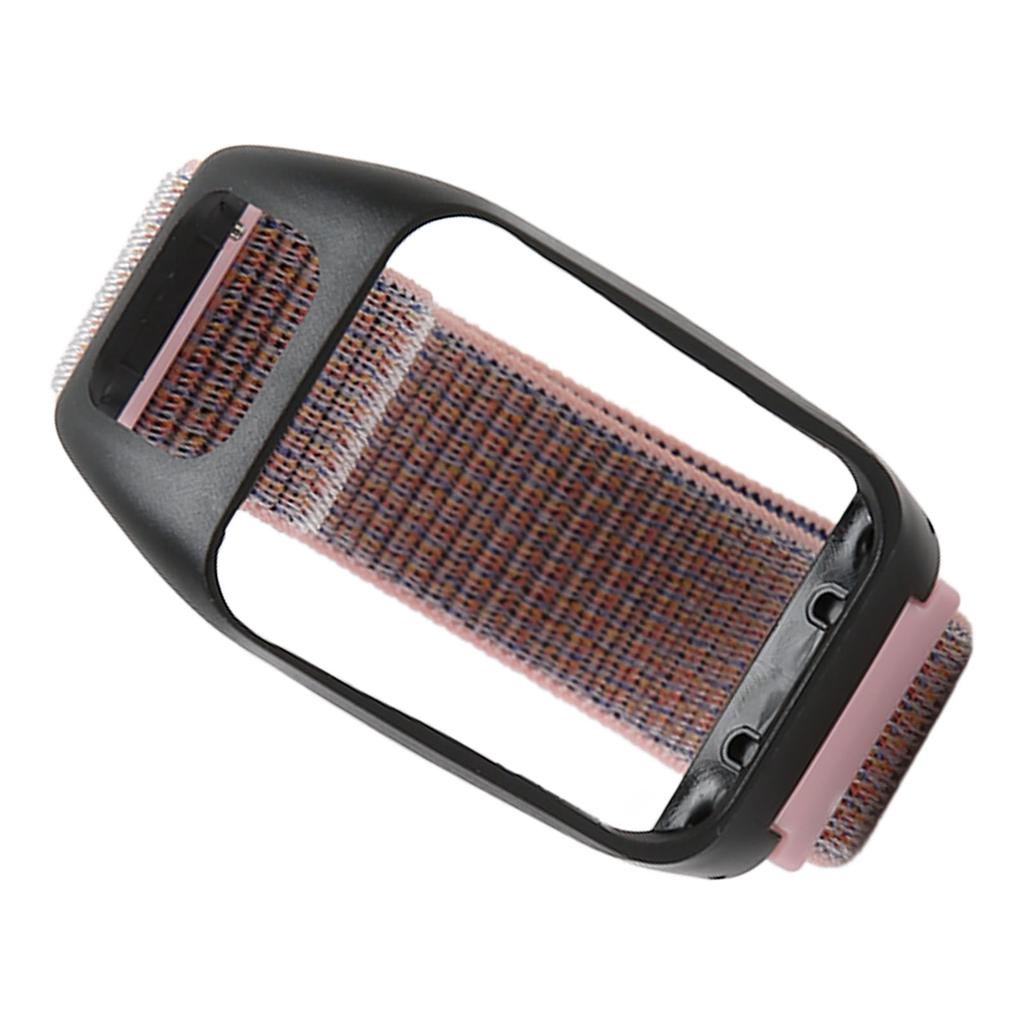 2 In 1 Elastic Braided Nylon Sport Watch Strap Replacement Watch Band Accessory for TOMTOM Runner3 Pink Sand