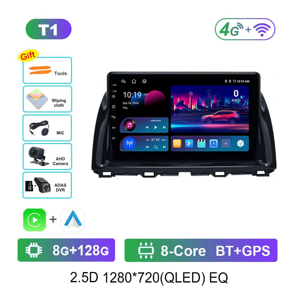 Car Radio Multimedia Player for Mazda CX5 CX-5 CX 5 2011 - 2016 Android 14 DSP Stereo GPS Navigation 4G WiFi Bluetooth Head Unit