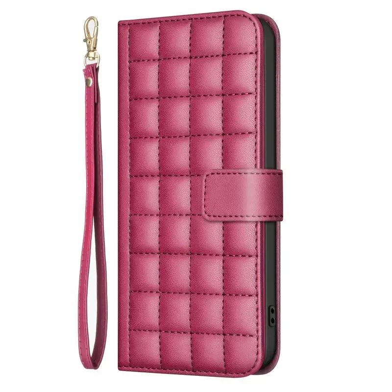 For Nokia G42 G22 C22 C32 Luxury Case Checkered Leather Card Book Funda Nokia G22 Case Phone C 32 22 G 42 Flip Cover Shockproof