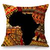 Africa Map Geometrics Home Decorative Sofa Throw Pillow Cover Nordic Cotton Linen African Pattern Cushion Cover Case Mudcloth