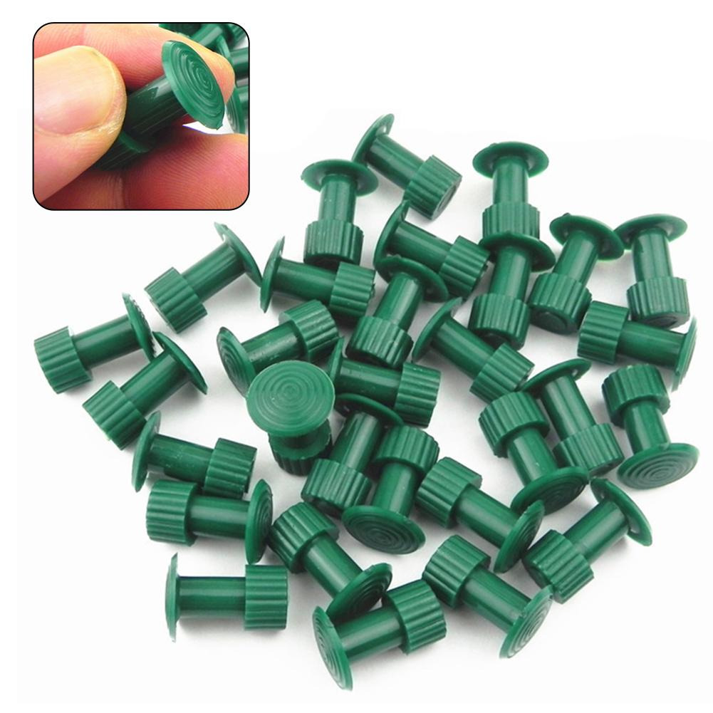 30pcs Glue Tabs Dent Removal Tools Dent Removal Tool Car Body Glue Tabs Green Plastic Car Part For Dent Lifter Slide Hammer