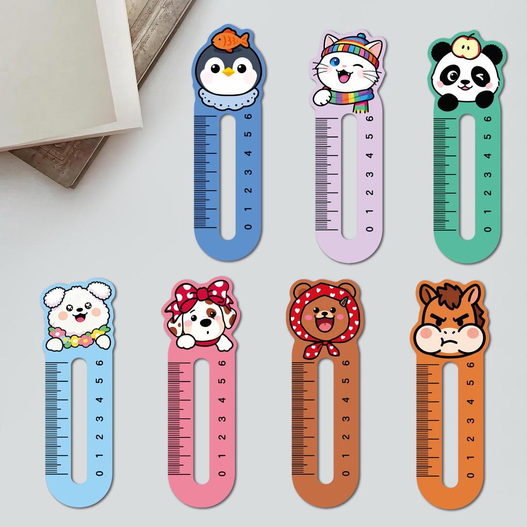 30-Pack Cute Sheep Cartoon Ruler Bookmarks for Notebooks