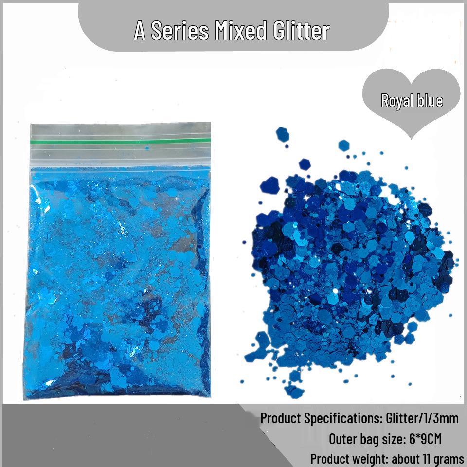 Glitter para Nail Art Transfronteiriço Lantejoulas 1/3MM - Cores Básicas para DIY Estilo Nightclub Palco Gotejamento de Resina.
