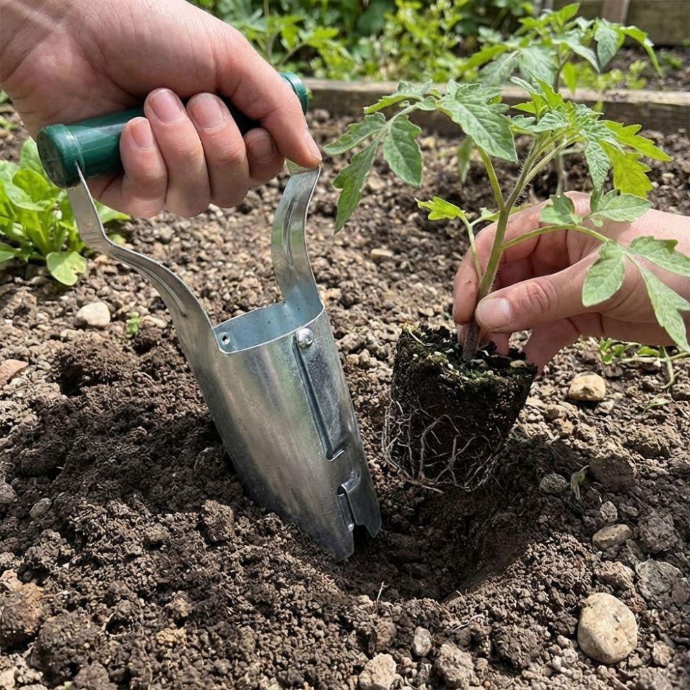 Handheld Seedling Transplanting Plastic Handle Planting Machine Vegetable Planter Efficient Cylinder Seeder Excavator