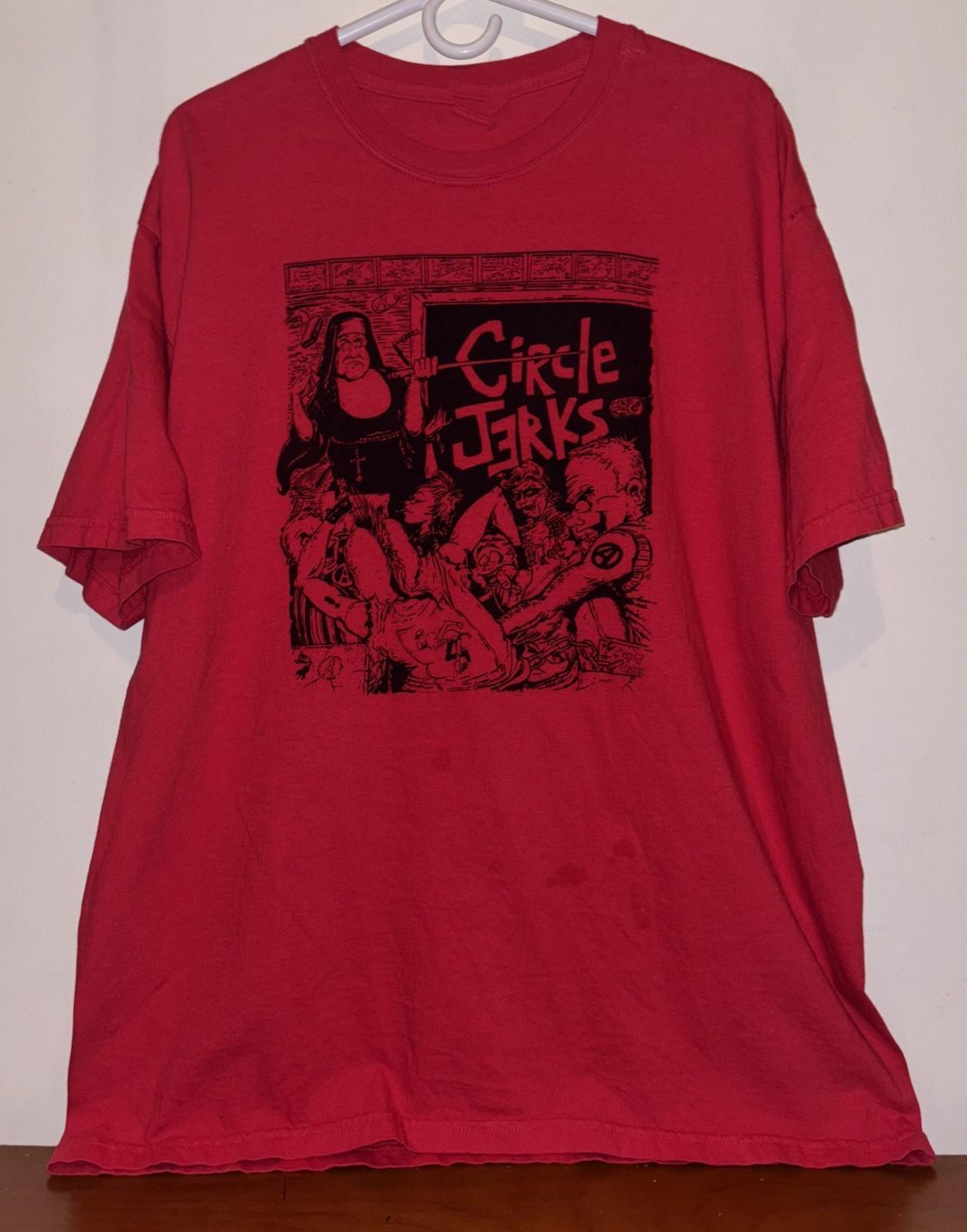 Circle Jerks Band T Shirt Adult S to 5XL Red Color PP2987 S