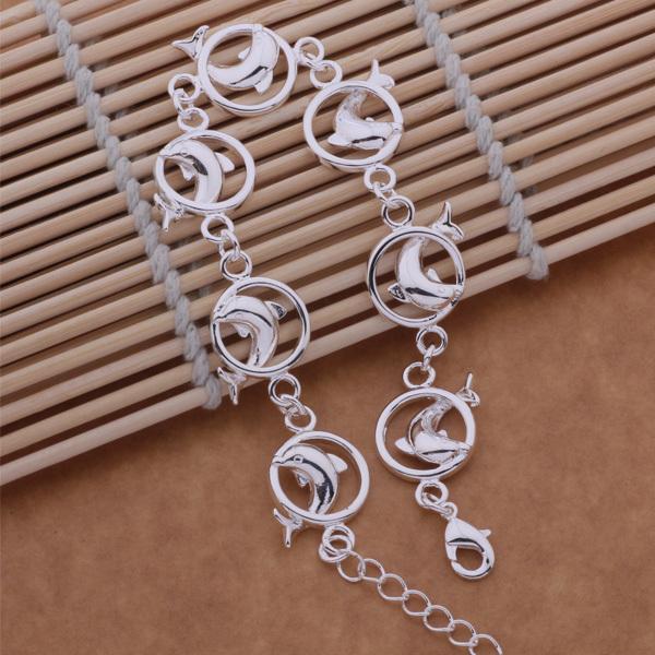 New 925 Sterling Silver Bracelets Dolphin For Women Exquisite Student Girlfriend Jewelry Accessories Wedding Gifts