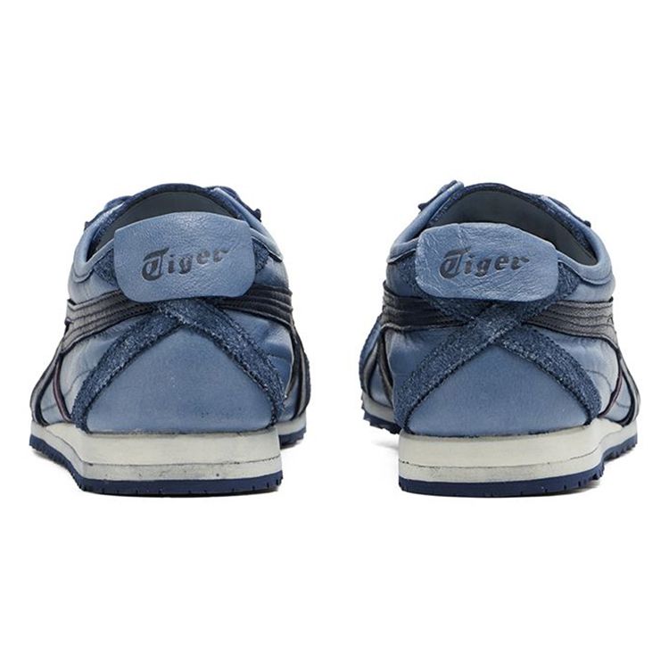 ONITSUKA TIGER Mexico 66 Sd Šněrovací Kožené Odolné Lehké Běžecké Boty s Nízkým Svrškem Unisex tenisky Modrá 1183C068-400
