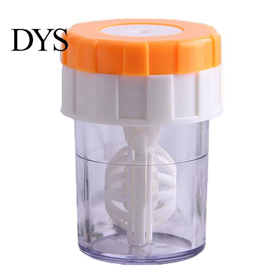 Contact Lenses Cleaner Case Washer Portable Rotating Cleaning Plastic Manual Holder Container for Travel Tool