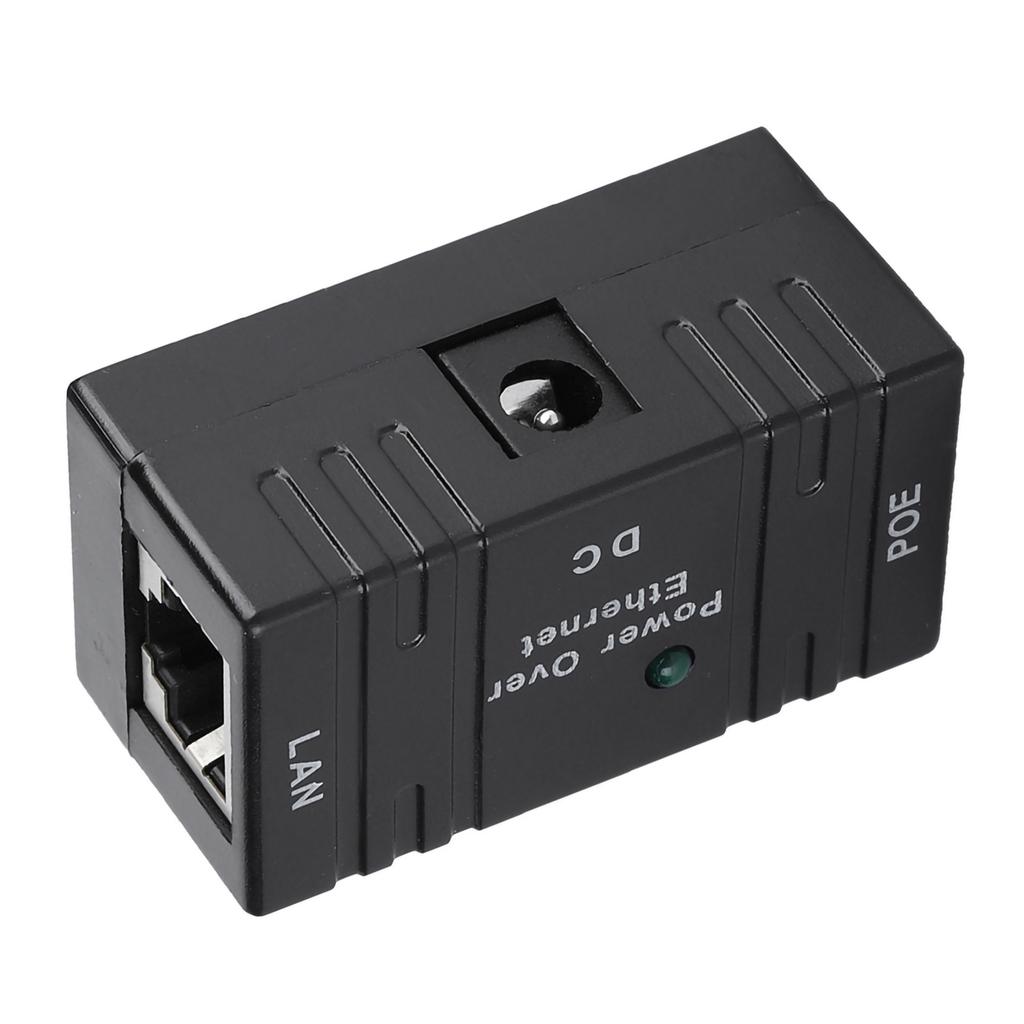 Mini POE Combiner Separator Universal RJ45 Connector AP Network Bridge POE Injector Black