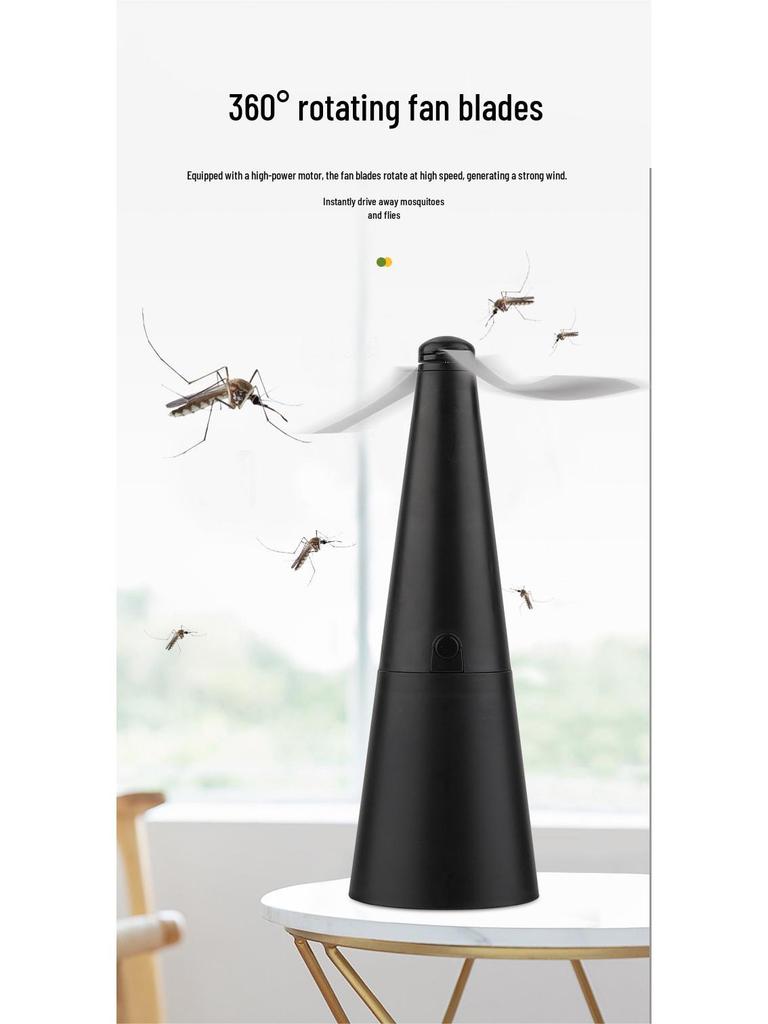 Desktop Fly Repellent Fan: Safe, Effective, Mosquito and Fly Deterrent with Safe Blades