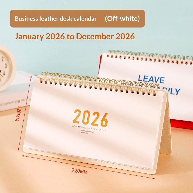 Writeable Memo Standing 2026 Desktop Desk Calendar Portable Foldable Table Calendar Academic Planner Table Decorations