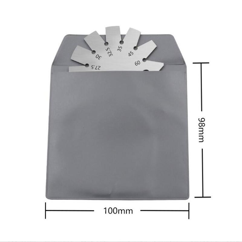 Bevel Angle Gauge Stainless Steel Oblique Edges Protractor for Knife Blade Measuring 15-120 Degree Knife Bevel Gauge
