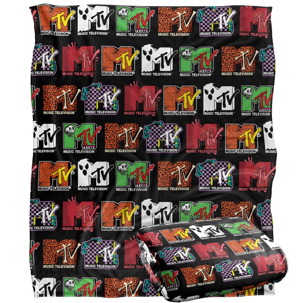 MTV Silky Logo Halloween Supersoft Blanket