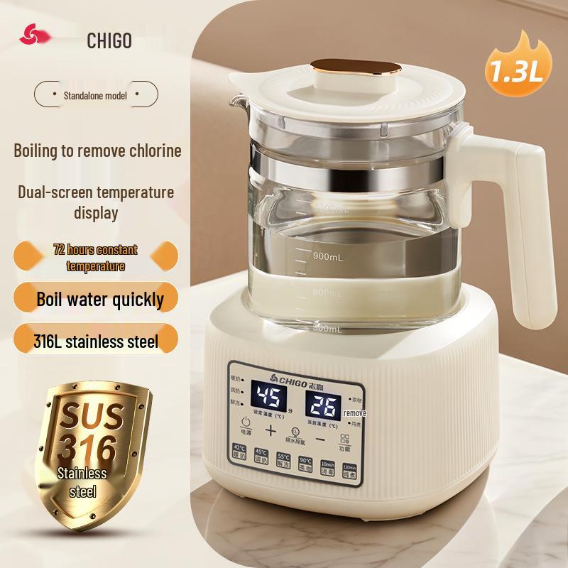Health Pot Constant Temperature Milk and Formula Warmer, Steam Spray Tea Maker Kettle