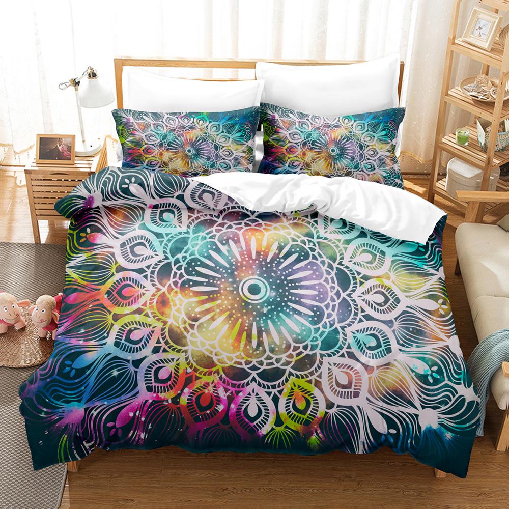 Comforter Bohemian Mandala Bedding Sets For Adults S Boho Home Bedclothes Full Queen King Size 228X228