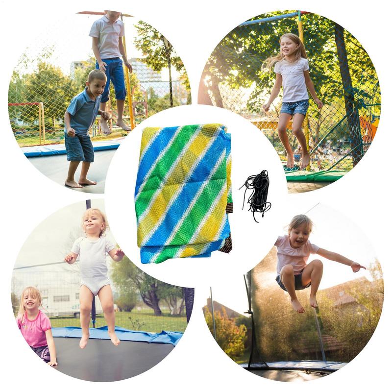 12/14/15/16-Feet Trampoline Sunshade Cover UV Resistant Waterproof 6/8/12 Poles Trampoline Canopy Sun Protection Top Cover