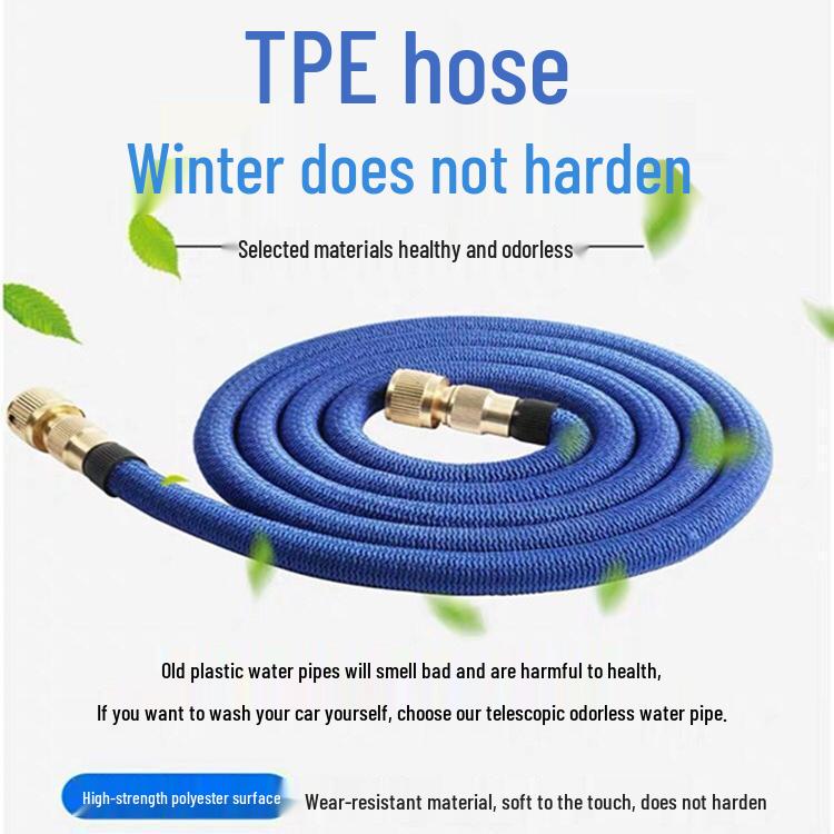 Retractable Magic Hose & High-Pressure Water Gun Set for Car Wash and Home Use