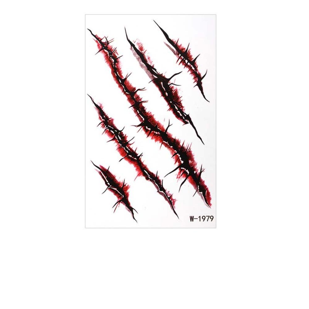 Waterproof Halloween Face Tattoo Blood Vessels Tattoo Body Art Decal  Costume Accessory