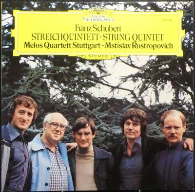 LP Record FRANZ SCHUBERT - MELOS QUARTETT, MS - Streichquintett - String Quintet 2530980 Deutsche Grammo 1978 Germany Classical Used