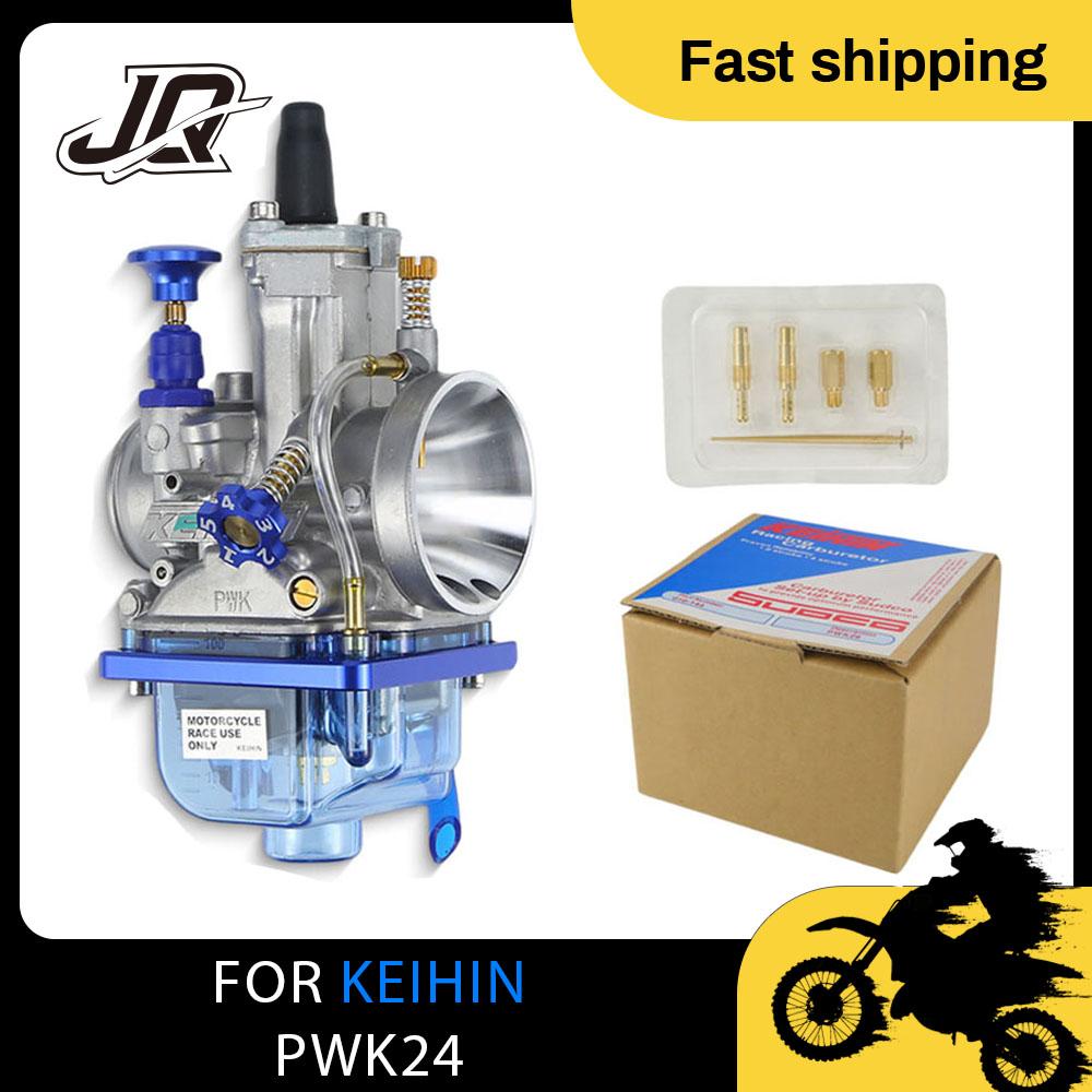 

Universal Racing Carburetor With Power Jet For KEIHIN KOSO OKO PWK 24 26 28 30 32 34mm Blue Bowl 2T 4T Scooter ATV Dirt Bike For KEIHIN KOSO 24MM