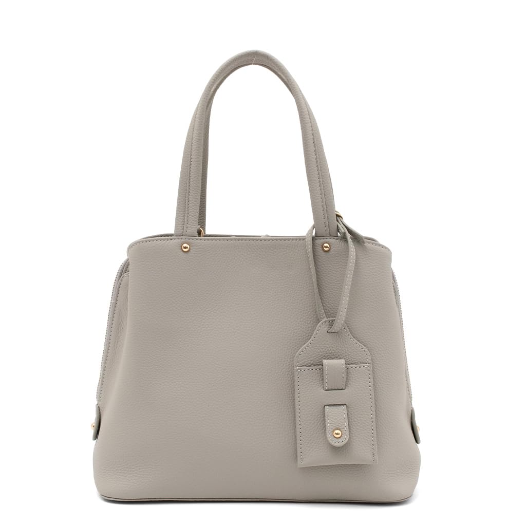 

Vita Felice Genuine Cowhide Square Handbag for Women [VITAFELICE] 2-way vinb-l16045 (Light Gray)