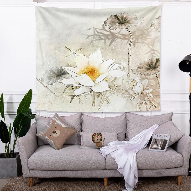 

Гобелен для спальни, тотем Дракона и Феникса, подвесная ткань, фоновая ткань для гостиной, ткань для украшения дома 100cm*150cm