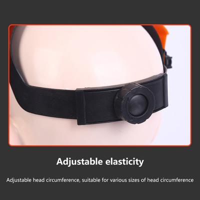 Safety Head-Mounted Pvc Protective Mask Anti Splashing Grass Anti Dust Mask For Cutting Hat Avoid Face Screen Protection Mask